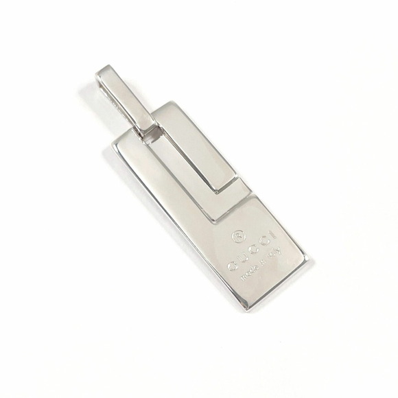 GUCCI Gucci Plate Pendant Top, Sterling Silver, - Picture 1 of 5